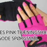 pink træningshandsker